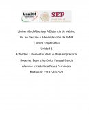 Elementos de la cultura empresarial