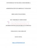 INFORME SISTEMA FINANCIERO ECUATORIANO