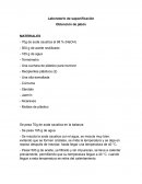 Laboratorio de saponificación Obtención de jabón