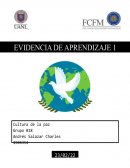 Actividad de aprendizaje 1 Cultura de la paz