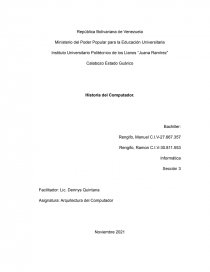 Historia del computador. Página 1