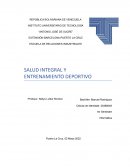 SALUD INTEGRAL Y ENTRENAMIENTO DEPORTIVO