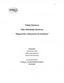 Taller Habilidades Directivas “Negociación y Resolución de Conflictos”