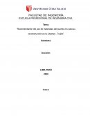 Recomendación del uso de materiales del puente viru para su reconstrucción en la Libertad - Trujillo