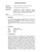 Memoria Descriptiva de habilitaciones urbanas