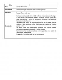 PROGRAMA DE HIGIENE Y SANEAMIENTO. Página 11