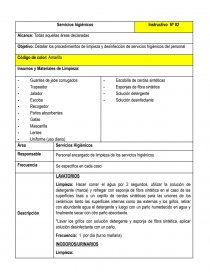 PROGRAMA DE HIGIENE Y SANEAMIENTO. Página 4