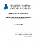 CRISIS Y EDUCACIÓN EN EL MÉXICO ACTUAL