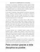 Importancia de la contabilidad financiera en mi profesión