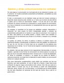 Gestos y otras comunicaciones no verbales