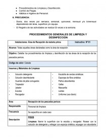 PROGRAMA DE HIGIENE Y SANEAMIENTO. Página 2