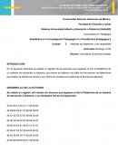 Estadística en la Investigación Pedagógica II y Psicotécnica Pedagógica II