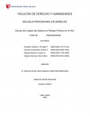 Coplaso del sistema de partidos politicos
