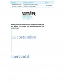 Costumbre mercantil