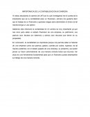 IMPORTANCIA DE LA CONTABILIDAD EN MI CARRERA