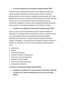 ¿Cuál es el contexto en el que surge el Proyecto Ecuador 2030?