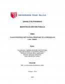 PLAN ESTRATÉGICO INSTITUCIONAL MODIFICADO DE LA PROVINCIA DE LUYA - LAMUD