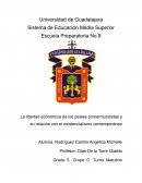 La libertad económica de los países primermundistas y su relación con el existencialismo contemporáneo