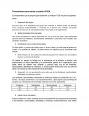 Procedimiento para realizar un análisis FODA