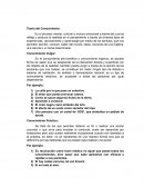 Teoría del Conocimiento