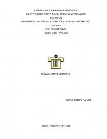 INFORME EMPRENDIMIENTO. Página 1