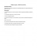 Trabajo en grupo – Gestión de servicios