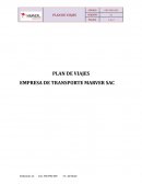 PLAN DE VIAJES EMPRESA DE TRANSPORTE MARVER SAC