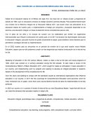 Una vision de la educacion mexicana del siglo XXI