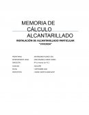 INSTALACIÓN DE ALCANTARILLADO PARTICULAR “VIVIENDA”