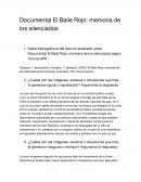 Documental El Baile Rojo: memoria de los silenciados