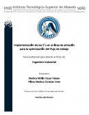 Implementación de las 5´s en el área de almacén para la optimización del flujo de trabajo
