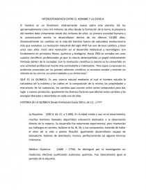 INTERDEPENDENCIA ENTRE EL HOMBRE Y LA CIENCIA. Página 1