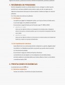 Regímenes de pensiones y prestaciones económicas.Sistemas de compensación, previsional y asistencial