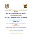 Estado y política exterior: los estudios en México