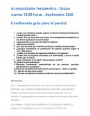 Acompañante Terapéutico. Cuestionario guía