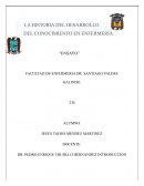 LA HISTORIA DEL DESARROLLO DEL CONOCIMIENTO EN ENFERMERÍA