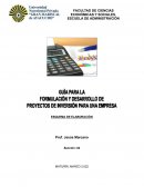 Guía para la Elaboración de Proyectos de Inversión UGMA