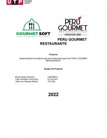 Implementación de sistema web para restaurante gourmet “PERU GOURMET RESTAURANTE”. Página 1