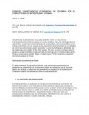 POSIBLES CONSECUENCIAS ECONÓMICAS EN COLOMBIA POR EL CONFLICTO BÉLICO ENTRE RUSIA Y UCRANIA