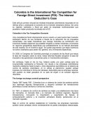 Colombia in the Tax Competition Scenario