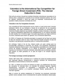 Colombia in the Tax Competition Scenario