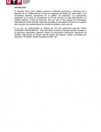 Implementación de sistema web para restaurante gourmet “PERU GOURMET RESTAURANTE”. Página 2