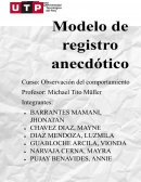 Modelo de registro anecdótico