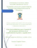 Taller de emergencias obstétricas y cuidados críticos