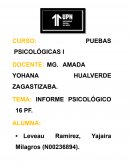 Informe psicológico