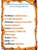 Desarrollo Personal y Taller de Liderazgo