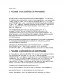 EL PODER DE NEGOCIACIÓN