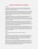 MÉTODOS DE MEDICIÓN DEL PH DE MUESTRAS