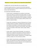 Resumen de “La ciencia. ¿Cuáles son sus componentes fundamentales?”