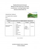 CUADRO DE PLANIFICACION DEL PRIMER MOMENTO PEDAGOGICO